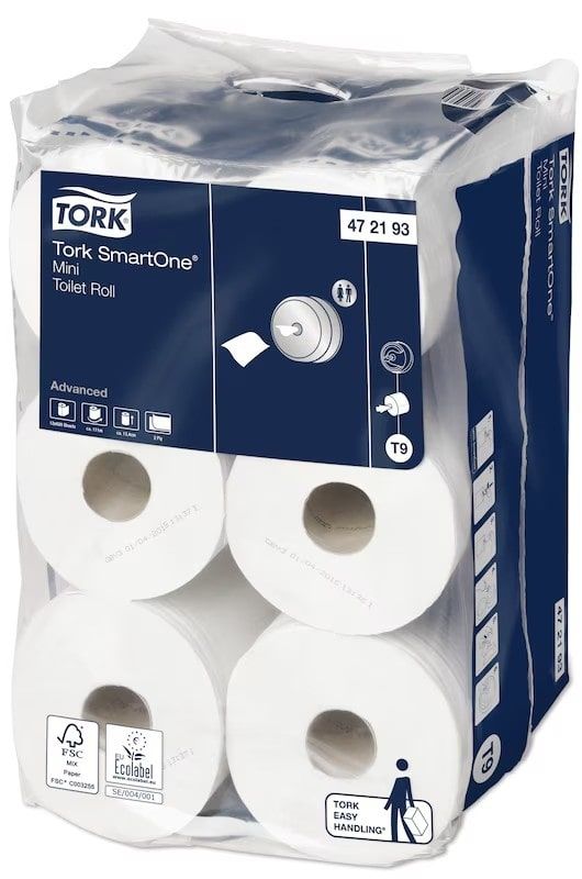 Tork SmartOne® 2 Ply Mini Jumbo Rolls - White