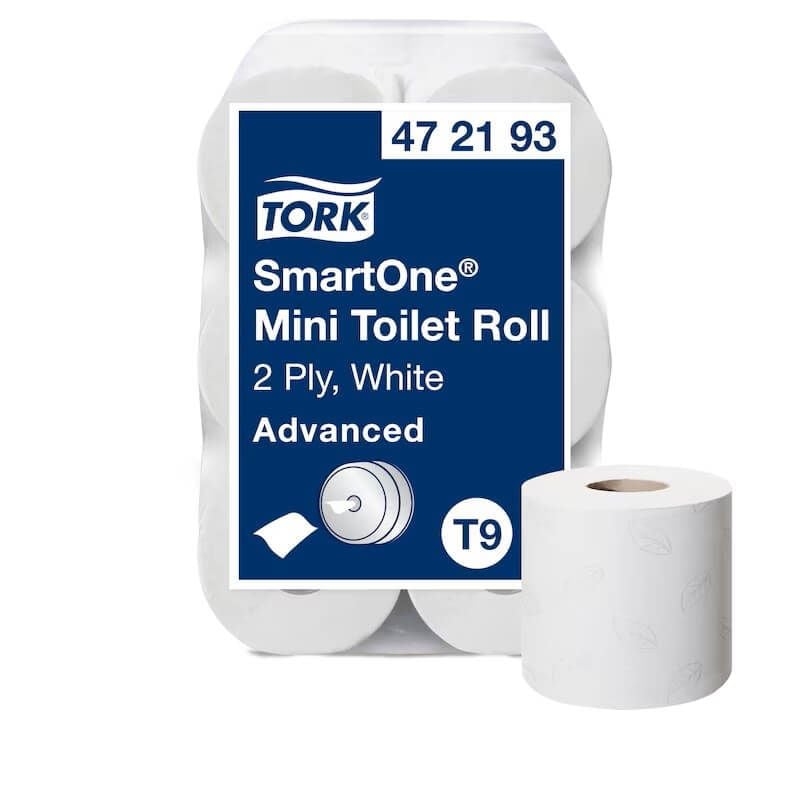 Tork SmartOne® 2 Ply Mini Jumbo Rolls - White