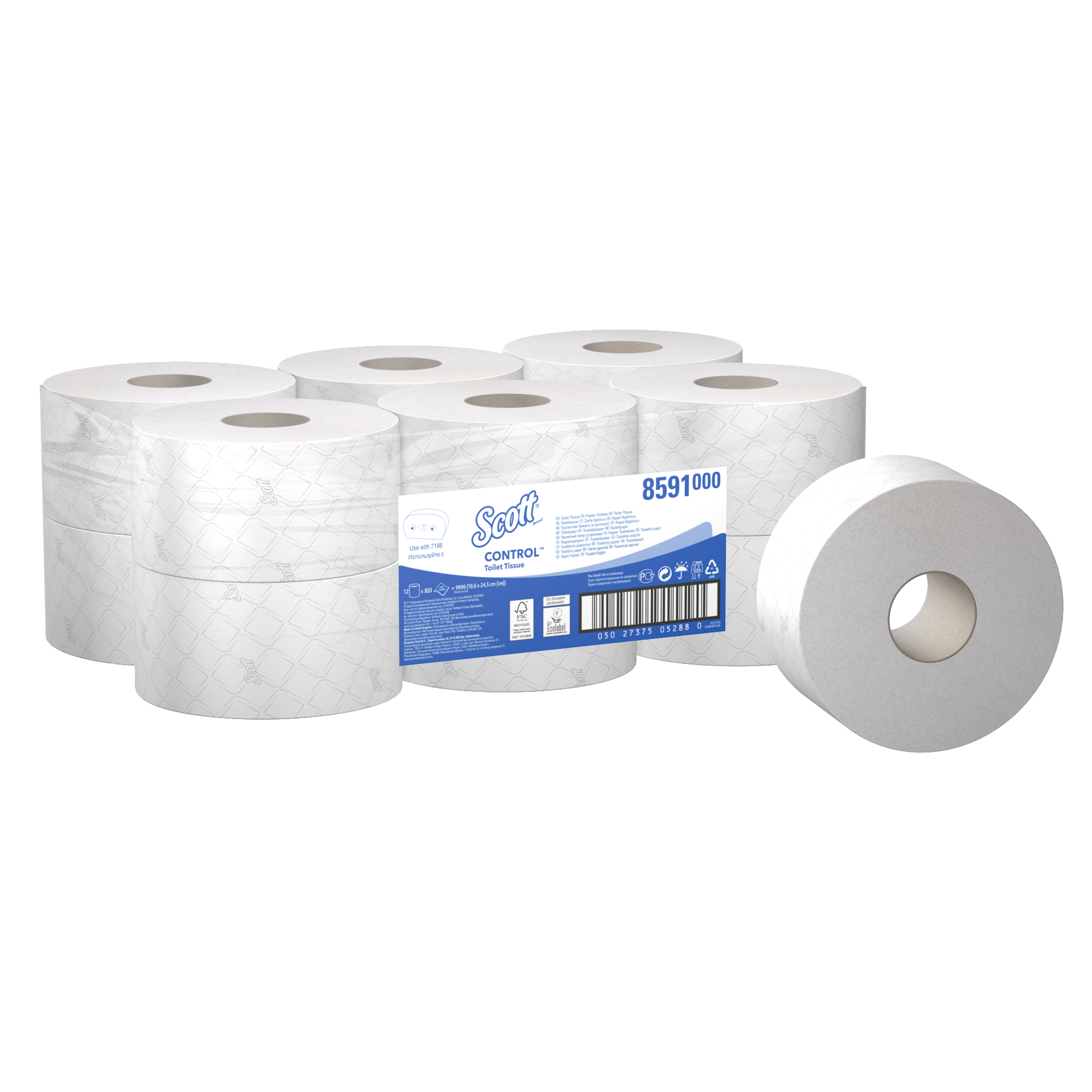 Scott Control 2 Ply Centrefeed Toilet Rolls