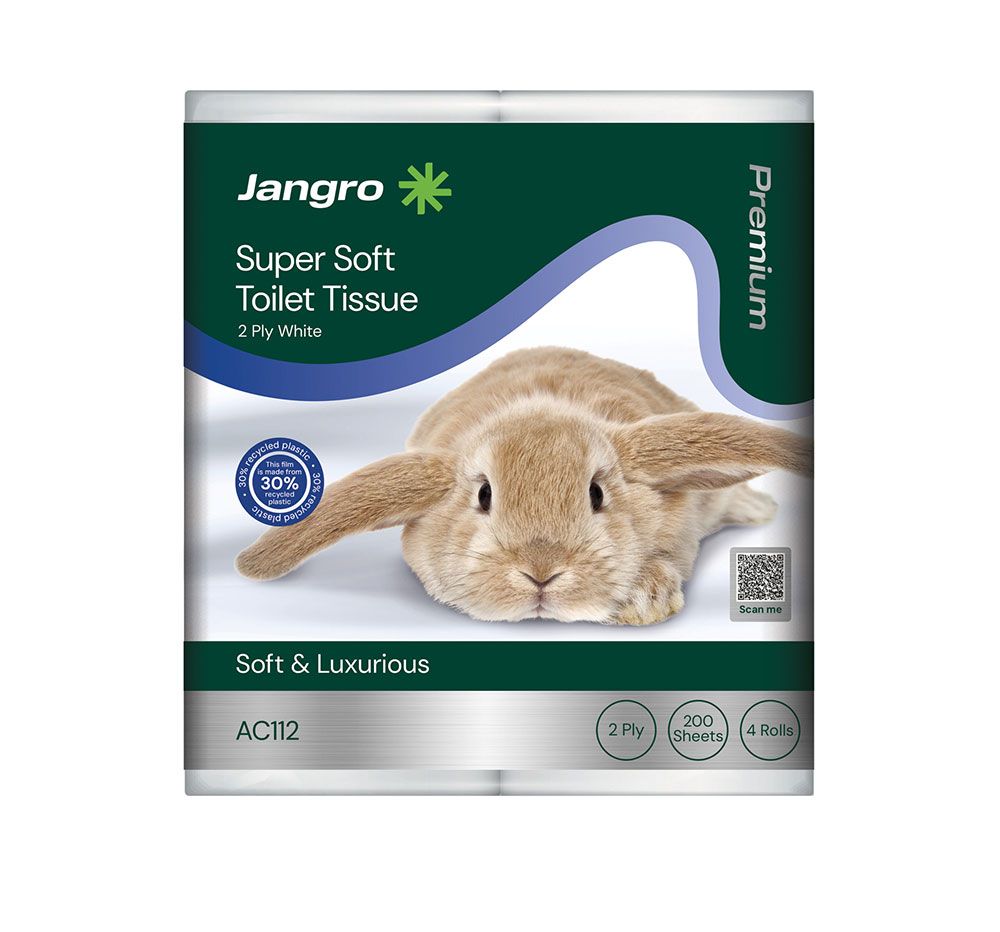 Jangro Premium 2 Ply Super Soft Toilet Rolls - White