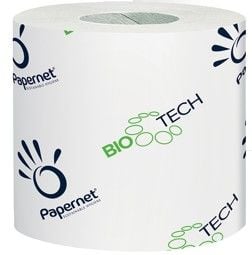 Bio Tech 2 Ply Single Wrap Toilet Rolls - White