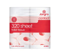 Jangro Contract 2 Ply Toilet Rolls - 320 Sheet - White