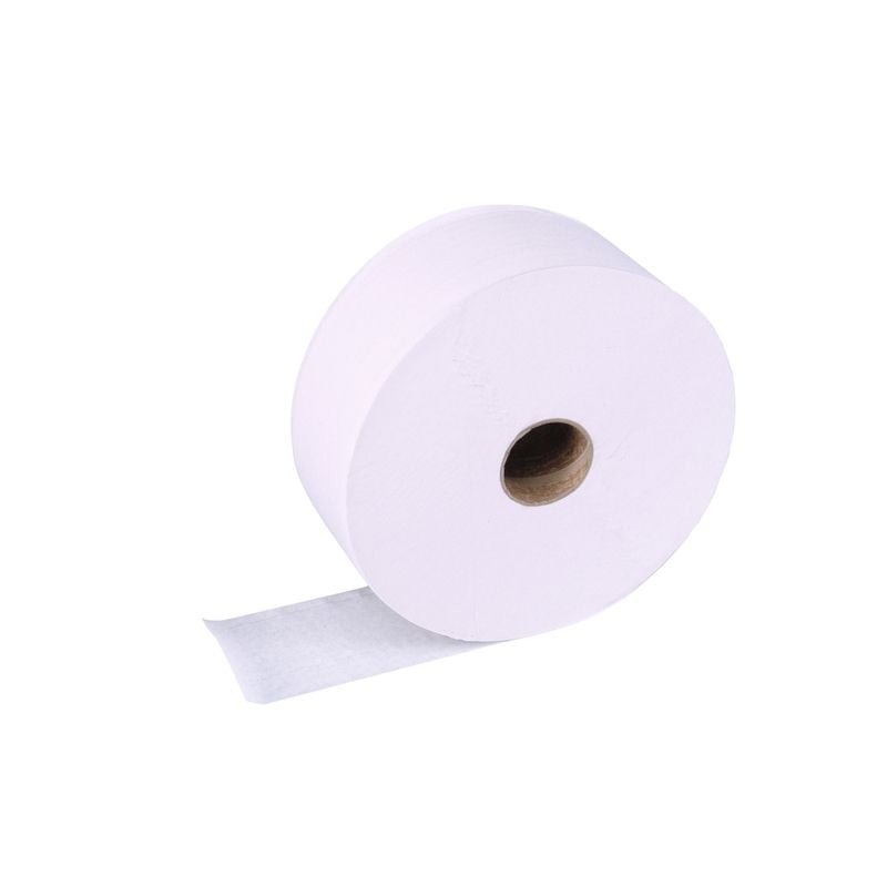 Jangro 2 Ply Jumbo Toilet Rolls - 6cm - White