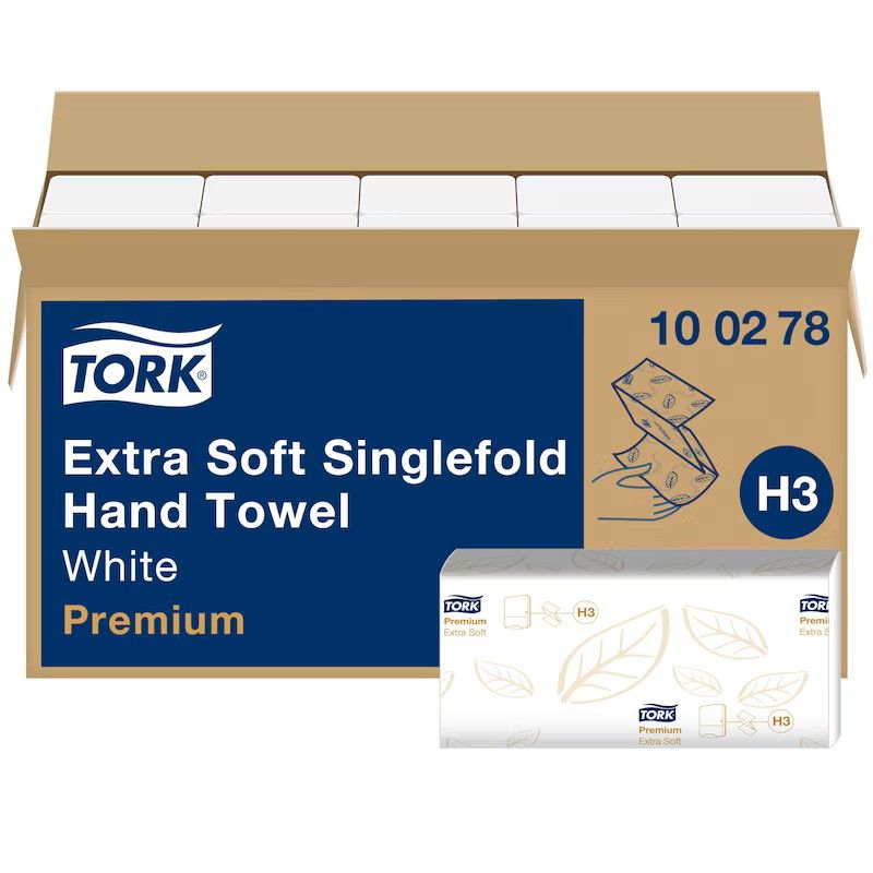 Tork Premium Extra Soft Singlefold Hand Towel White 2 Ply