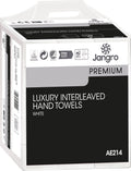 Jangro Premium 2 Ply Luxury Interleaved Hand Towels - White