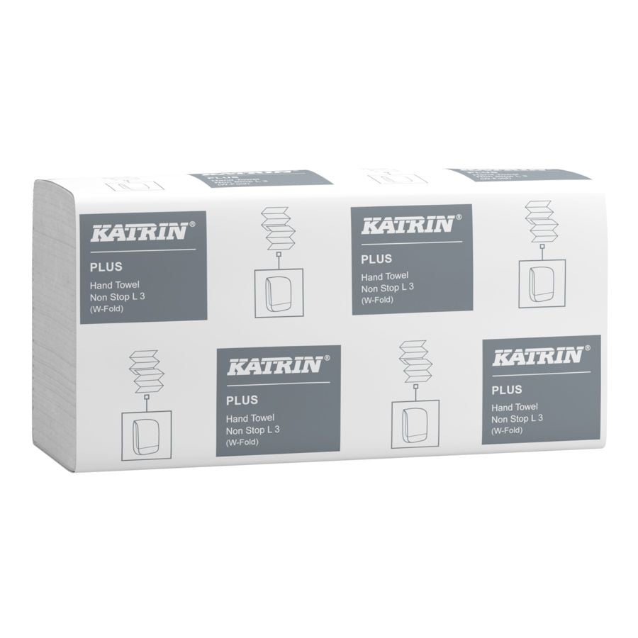 Katrin Plus 3 Ply W-Fold Paper Towels - L 3 - White