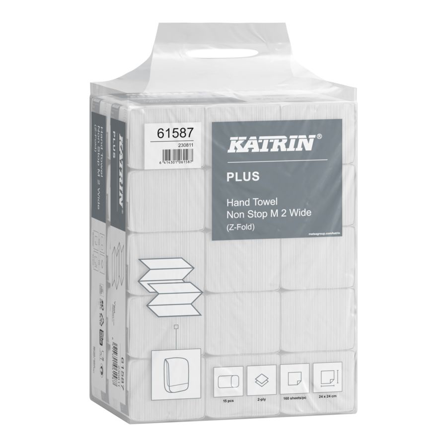 Katrin 2 Ply Z-Fold Paper Towels - M 2 Wide