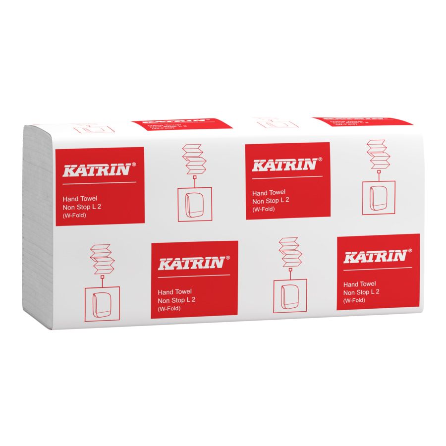 Katrin 2 Ply W-Fold Paper Towels - L 2 - White