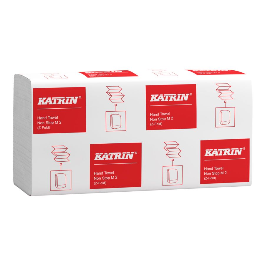 Katrin 2 Ply Z-Fold Paper Towels - M 2 - White