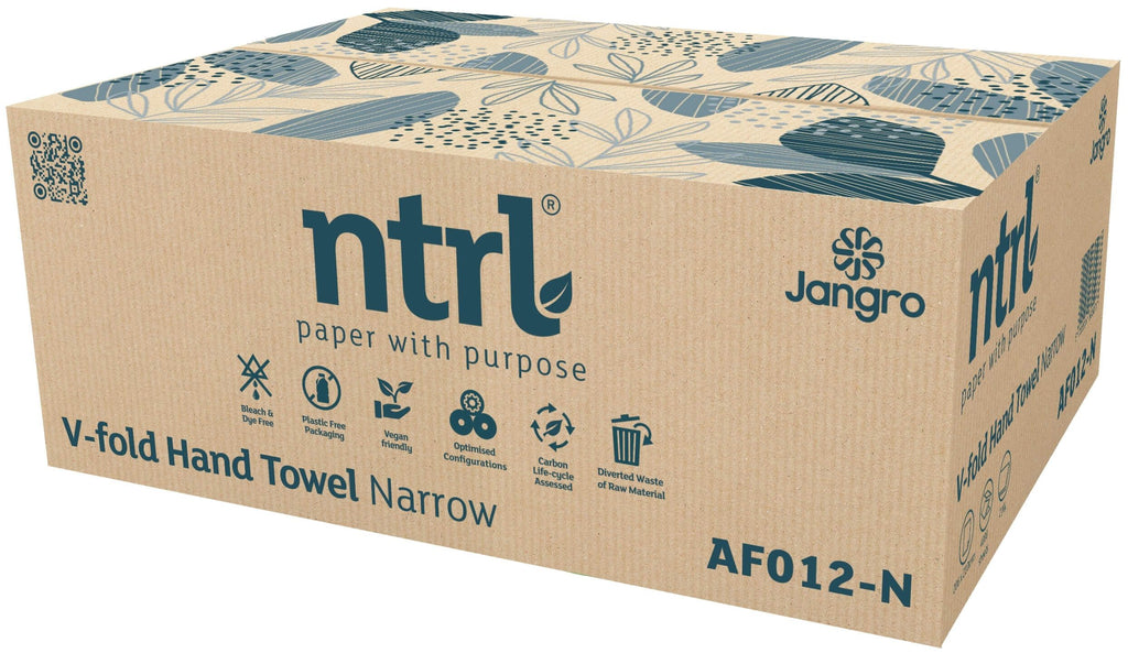 Jangro ntrl V-Fold Hand Towel Narrow, 2 ply