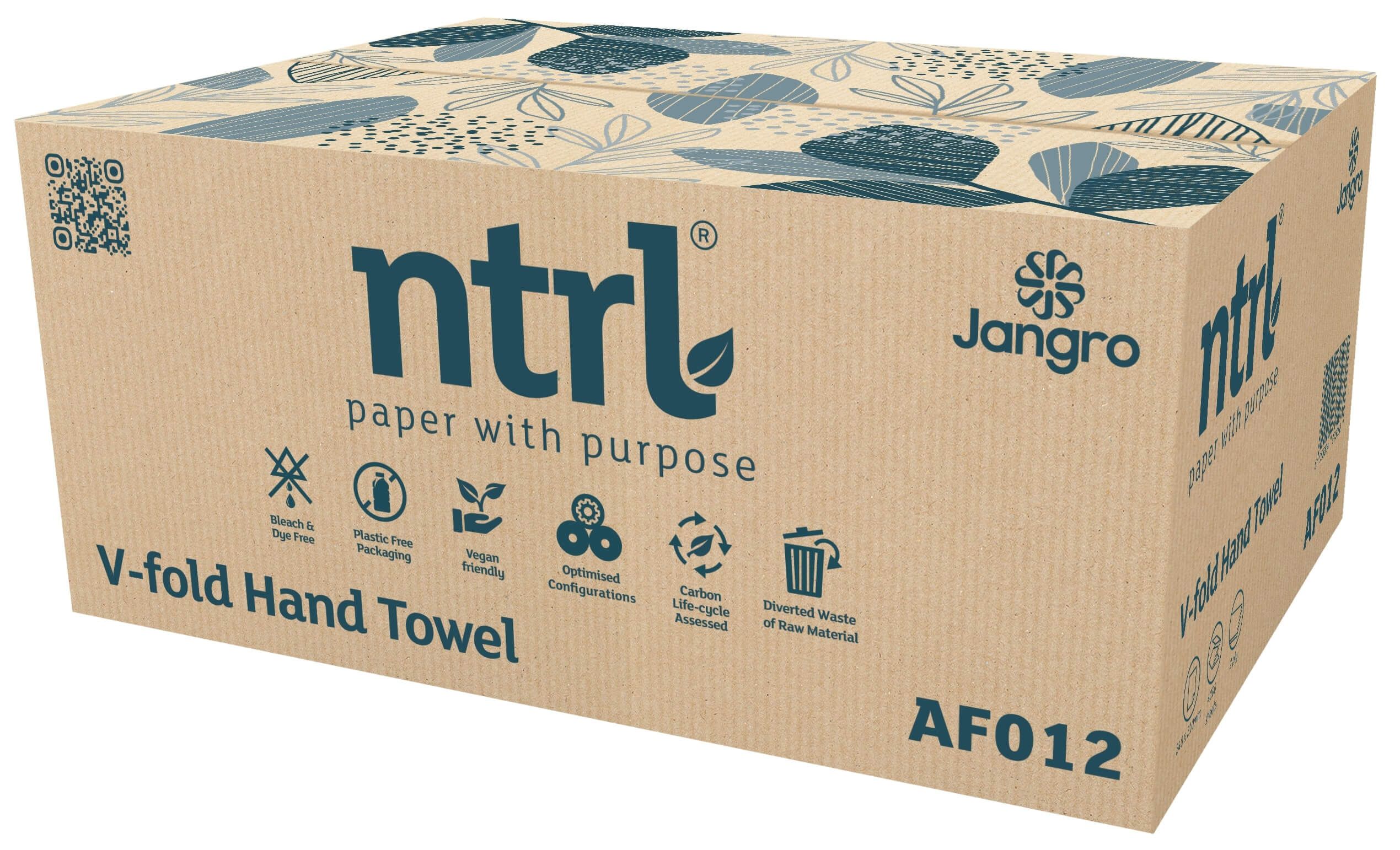 Jangro ntrl V-Fold Hand Towel, 2 ply