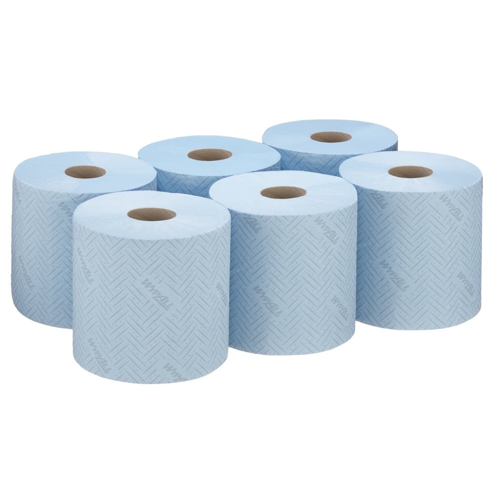 WypAll Food & Hygiene Wiping Paper L10 Centrefeed Rolls Blue