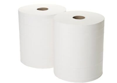 Jangro 2 Ply Monster Roll - White - 2 Pack