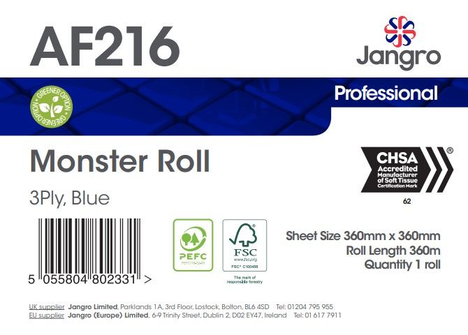 Jangro 3 Ply Monster Roll - Blue
