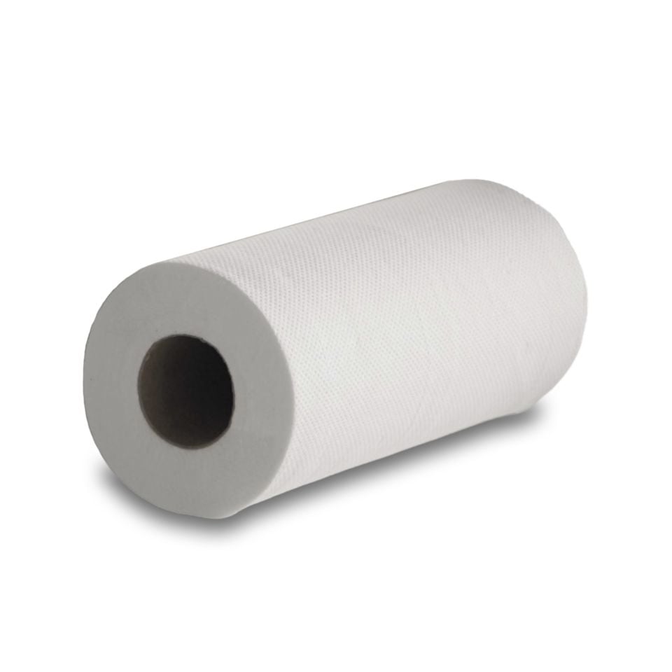 Jangro Premium Hygiene Roll 10 inch 40M, Embossed White 2 Ply