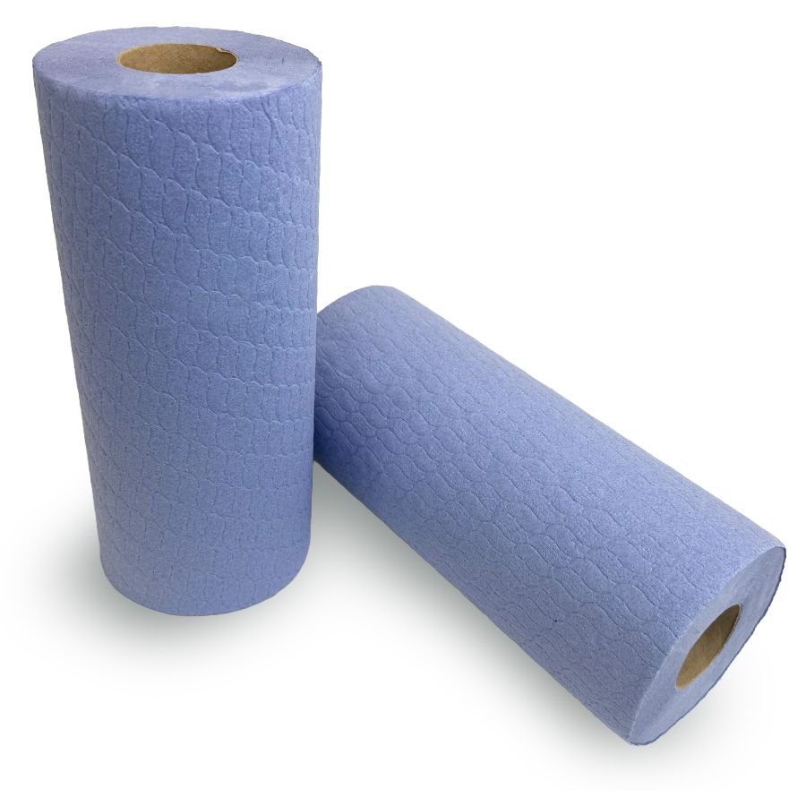 Jangro Professional 2 Ply Hygiene Roll - 10" - Blue