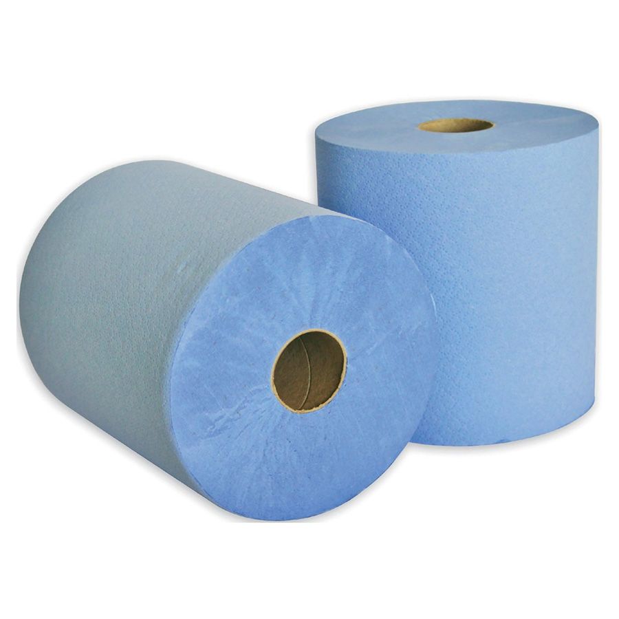Jangro Blue Roll Towel, 2ply  175M x 200mm