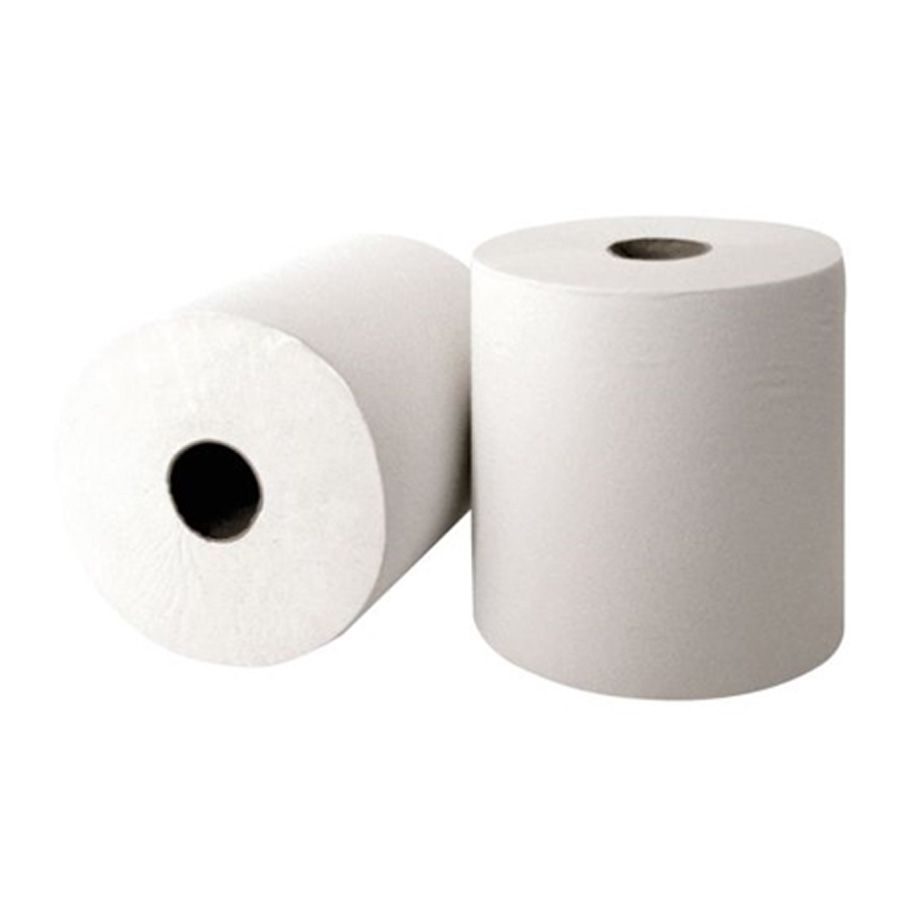 Jangro White Roll Towel, 2 ply 175M x 200mm