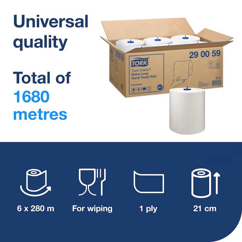 Tork Matic® Universal Paper Towel Rolls - White