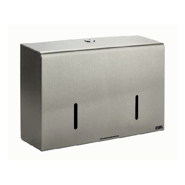 Stainless Steel Micro Mini Toilet Roll Dispenser - Twin