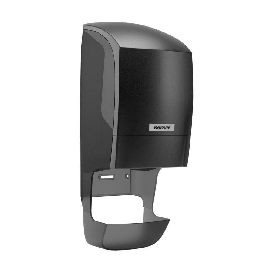 Katrin Plastic Toilet Paper Dispenser - Black