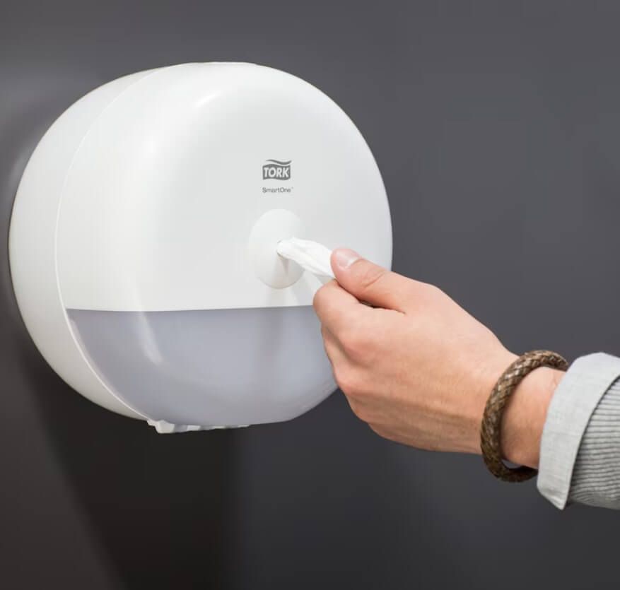 Tork SmartOne® Mini Toilet Roll Dispenser - Single - White