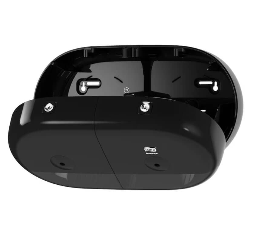 Tork SmartOne® Mini Toilet Roll Dispenser - Twin - Black