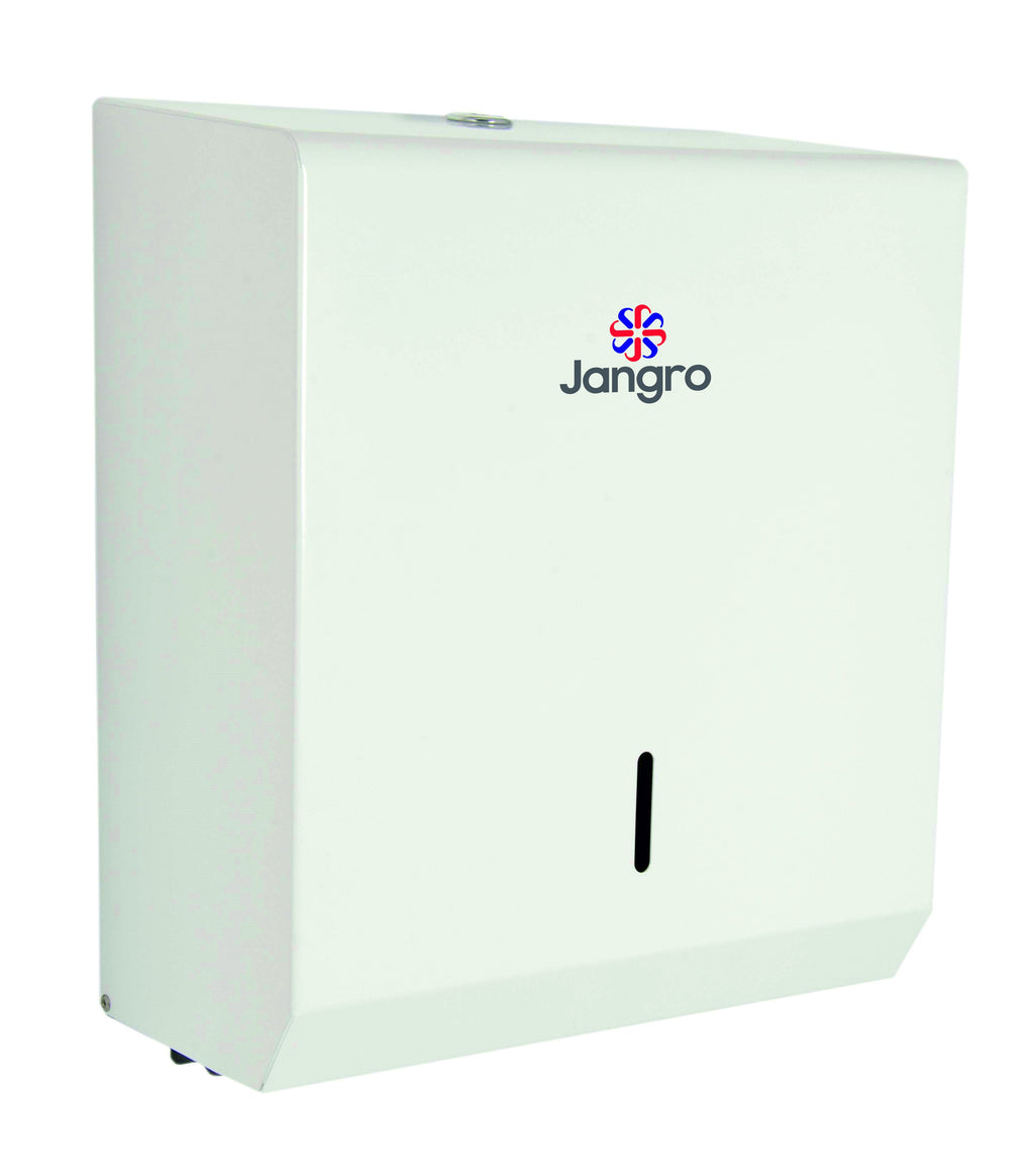 Jangro Metal Hand Towel Dispenser - White