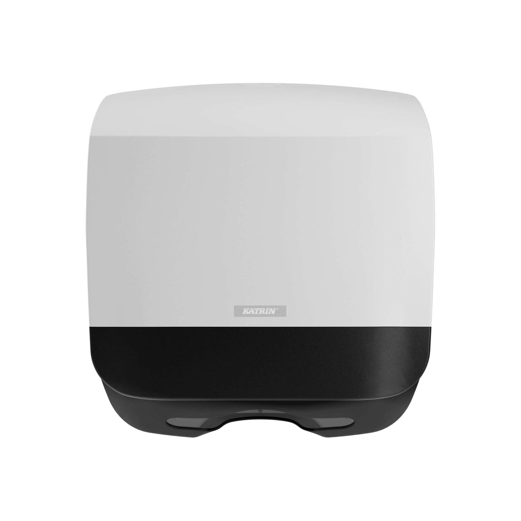 Katrin Plastic Dispenser Small For Folded Paper Hand Towels, White
