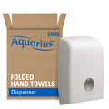 Aquarius Folded Hand Towel Dispenser White