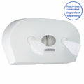Aquarius™ Mini Twin Roll Centrefeed Toilet Paper Dispenser - White