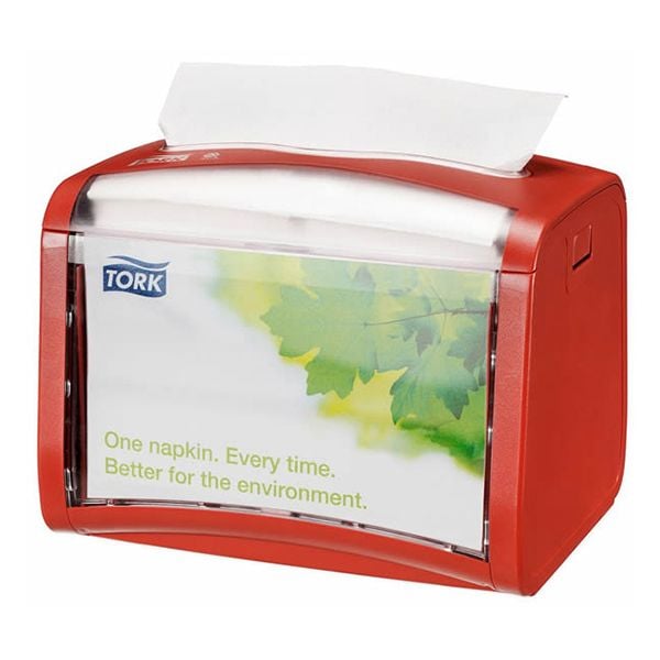Tork Xpressnap® Tabletop Napkin Dispenser - Red