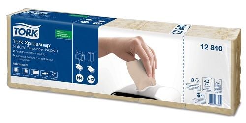 Tork Xpressnap Snack® Tabletop Dispenser Napkins - Natural Environmental Print