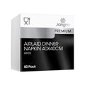 Jangro Premium Tablin Airlaid Dinner Napkin - 8 Fold - White