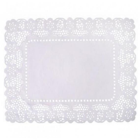 Paper Lace Tray - 30cm x 20cm - White