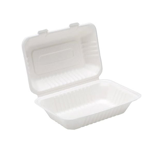 Bagasse Lunch Box - 9" x 6"