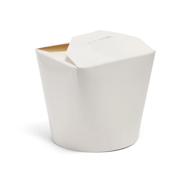 26oz Round White Food Pail