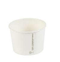 Biodegradable Soup Container - 8oz - White