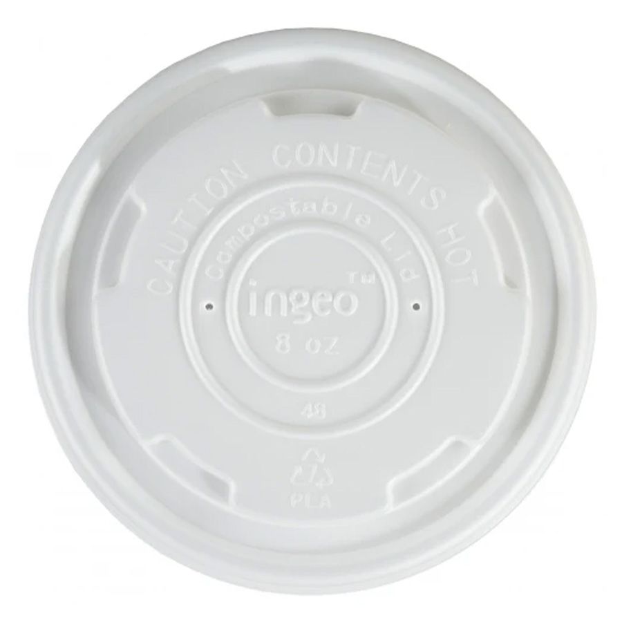 Small Biodegradable Soup Container Lids 8oz