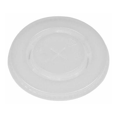 Disposable Flat Straw Slot Lid - 12oz Cups