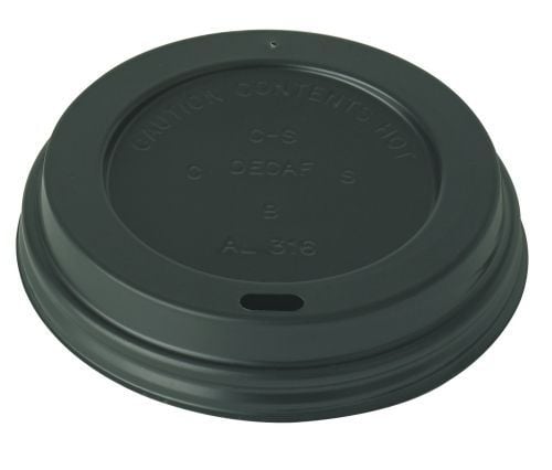 Sip-Thru Lid - 12oz Prism / 8oz Ripple - Black