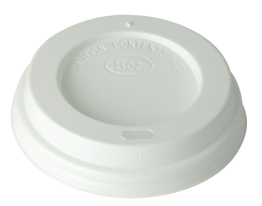 Sip-Thru Lid - 12oz Prism / 8oz Ripple - White
