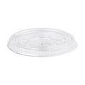 Disposable rRET Flat Straw Slot Lid - 8oz to 12oz - Clear