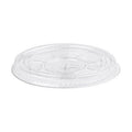 Disposable rRET Flat Straw Slot Lid - 20oz to 22oz - Clear