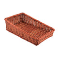 Wicker Display Basket - 40cm x 25cm x 12cm - Dark