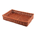 Wicker Display Basket - 40cm x 30cm x 8cm - Dark