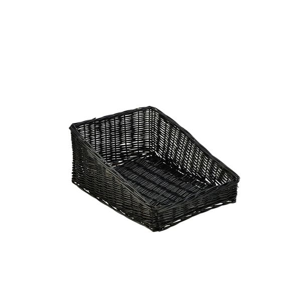 Wicker Display Basket - 46cm x 36cm x 20cm - Black
