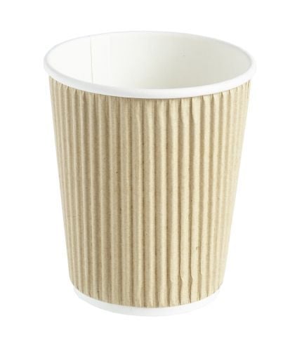 Kraft Ripple Wrap Hot Drink Cups - 8oz