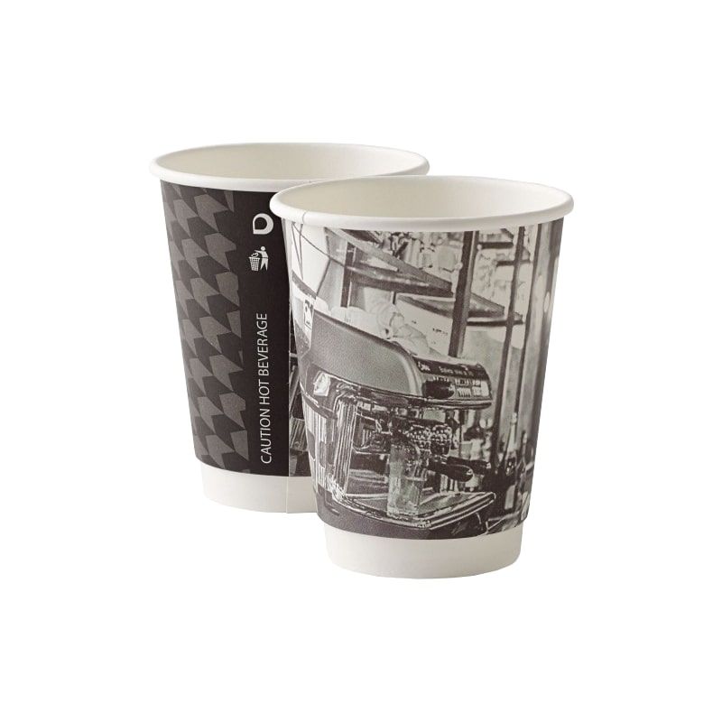 Barista Mixed Design Double Wall Cup - 8oz
