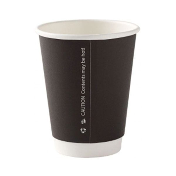 Barista Double Wall Cup - 12oz - Black